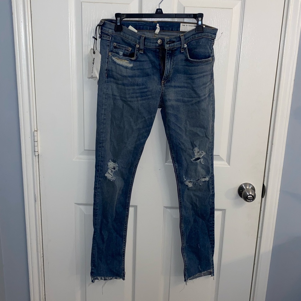 Rag & Bone Distressed Skinny Jeans